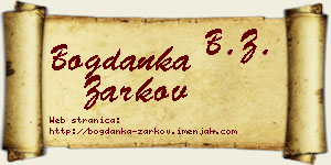 Bogdanka Žarkov vizit kartica